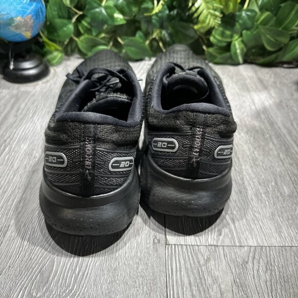 Brooks Glycerin 20 Mens Size 11.5 Shoes Triple Black Running Walking 1103821D020